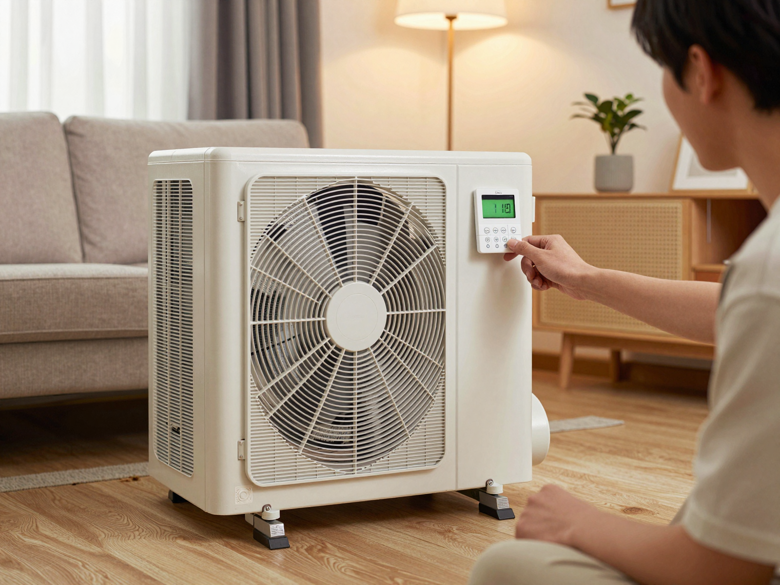 HVAC technician at work